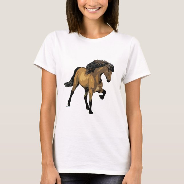 Camiseta Vogue islandesa de caballo nouvelle (Anverso)