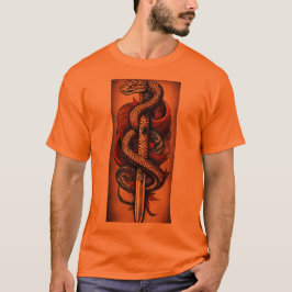 Camiseta "Vogue venenosa: Moda inspirada en la serpiente"