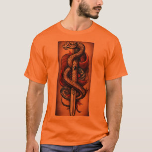 Camiseta "Vogue venenosa: Moda inspirada en la serpiente"