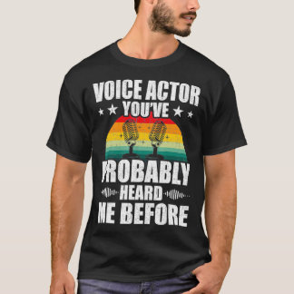 Camiseta Voice Actor Vintage Actor Actress christmas