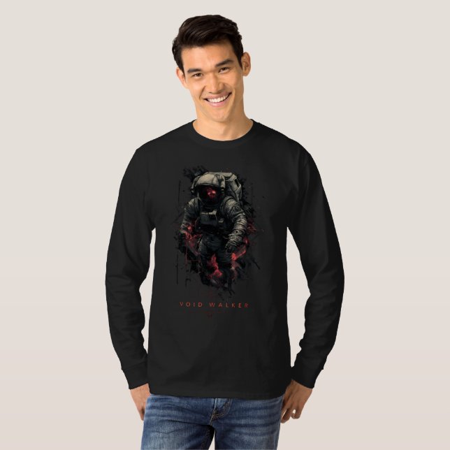 Camiseta Void Walker Astronaut Sci-Fi Long Sleeve Shirt (Anverso completo)
