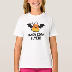 Camiseta Volador de Caramelo de Maíz Diseño de Murciélago d