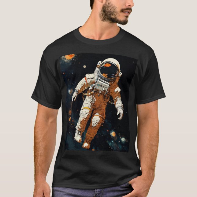 Camiseta voladora astronauta (Anverso)