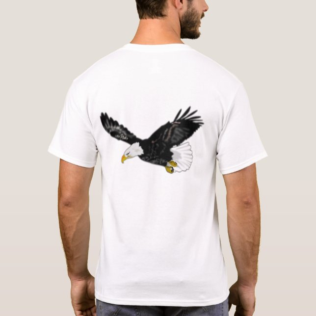 Camiseta voladora de águila calva (Reverso)