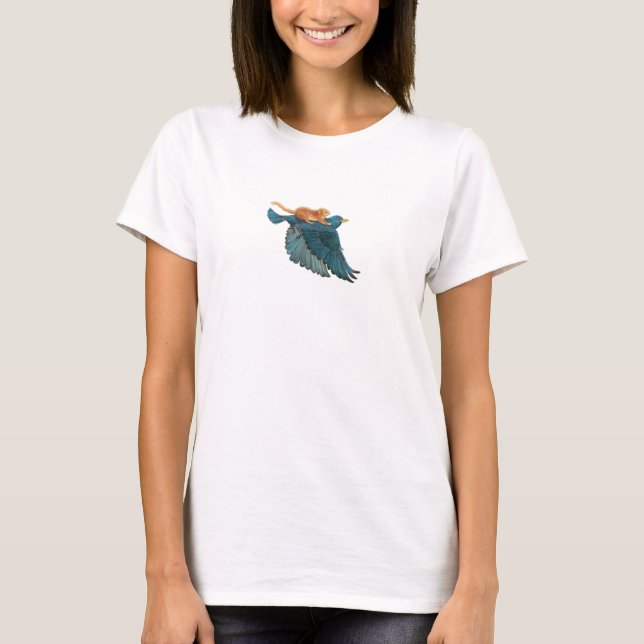 Camiseta voladora Hazel dormouse & Starling (Anverso)