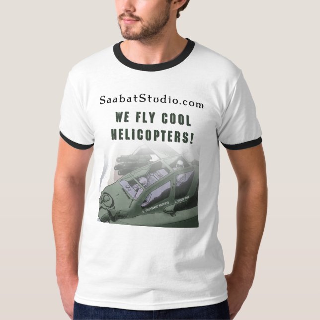 Camiseta Volamos los helicópteros frescos (Anverso)
