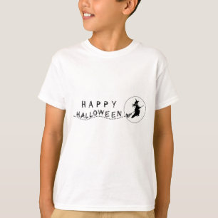Camiseta Volando Bruja Halloween Chica