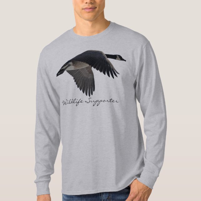 Camiseta Volando Canadá Goose Earth Day Birdlovers Bird Gif (Anverso)