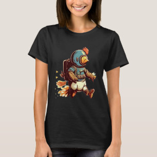 Camiseta Volando con pollo Jet Pack