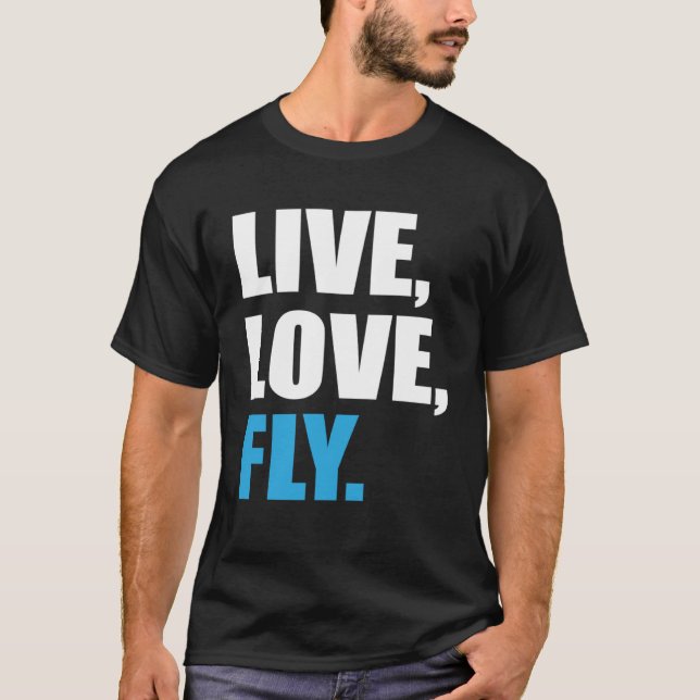 Camiseta Volando en vivo amor Fly (Anverso)