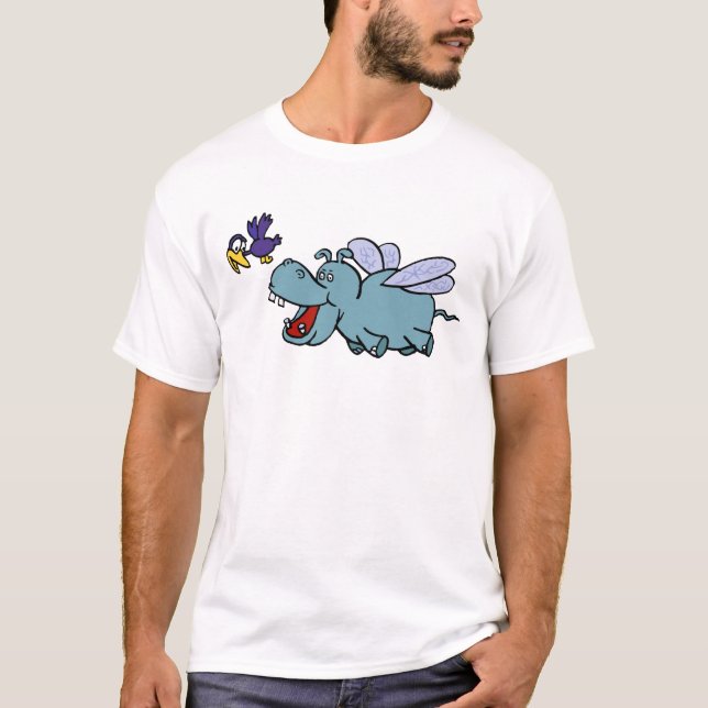 Camiseta Volando Hipo y Ave (Anverso)