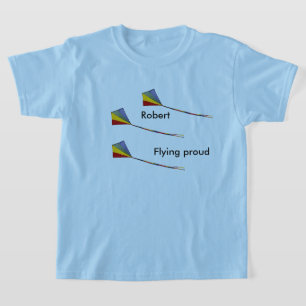 Camiseta - Volando orgulloso (plantilla de nombre)