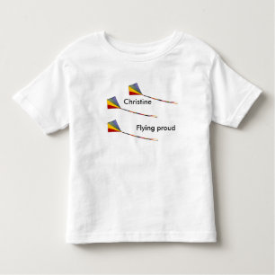 Camiseta - Volando orgulloso (plantilla de nombre)