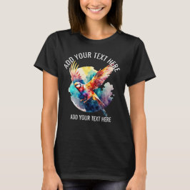 Camiseta Volando pájaros coloridos