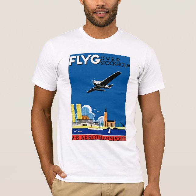 Camiseta Volando por Estocolmo (Anverso)