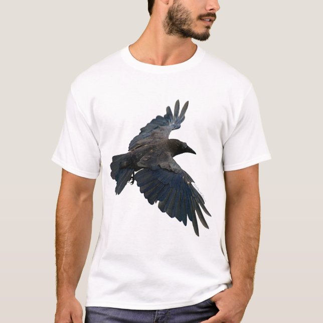 Camiseta Volando Raven Corvid lover T-Shirt (Anverso)