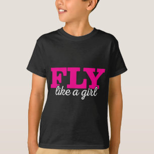 Camiseta Volante de aviación Chica piloto