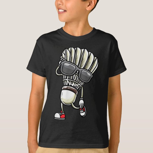 Camiseta Volante de bádminton bailando  (Anverso)