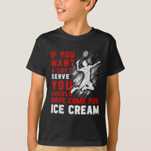 Camiseta Volante de Bádminton Divertido Retro Vintage Para