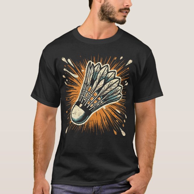Camiseta Volante de bádminton Splash Art (Anverso)