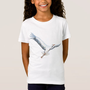 Camiseta Volante de cigüeña blanca