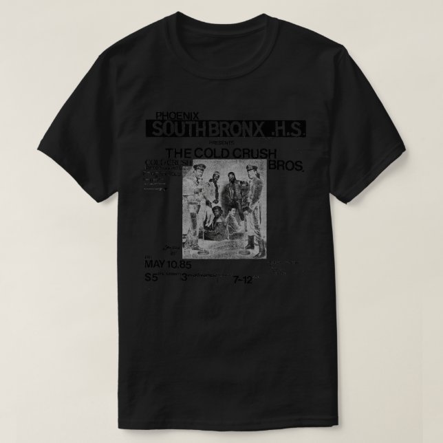 Camiseta Volante De Los Hermanos Encogidos De Frío De 1985 (Diseño del anverso)