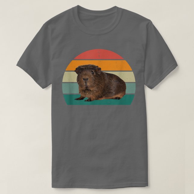 Camiseta volante guinea de indias madre papá juguete guinda (Diseño del anverso)
