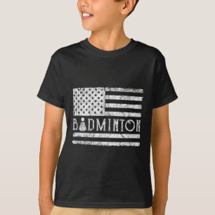 Camiseta Volantes divertidos de bádminton americano con ban