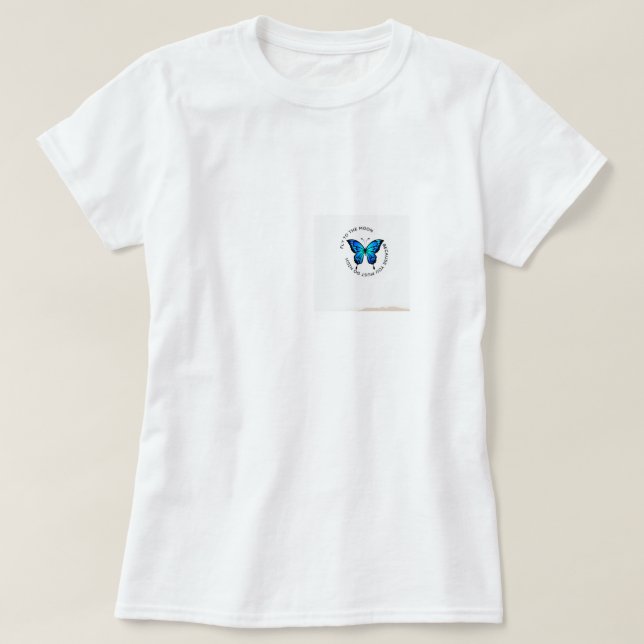 CAMISETA VOLAR A LA LUNA (Diseño del anverso)