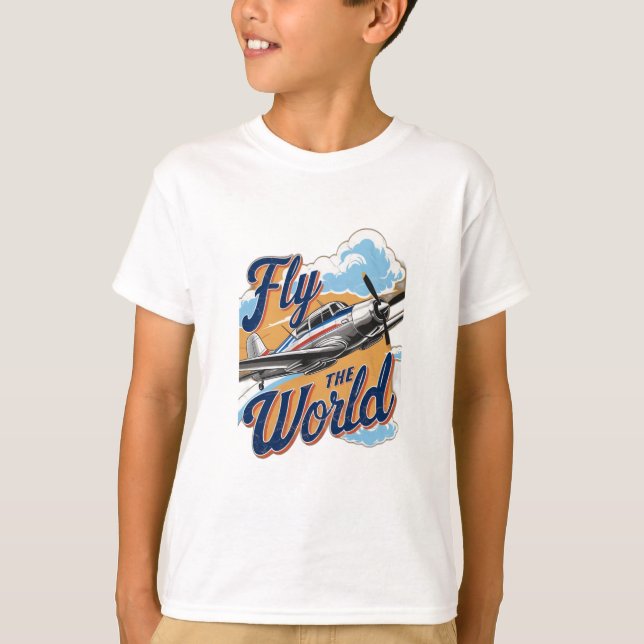 Camiseta Volar al mundo (Anverso)