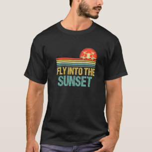 Camiseta Volar Al Piloto De Drones De Atardecer Color Fpv D