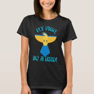 Camiseta Volar Alto Es Un Pájaro, El Loro Macaw, Inspirador