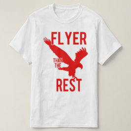 Camiseta Volar como un águila rojo/blanco