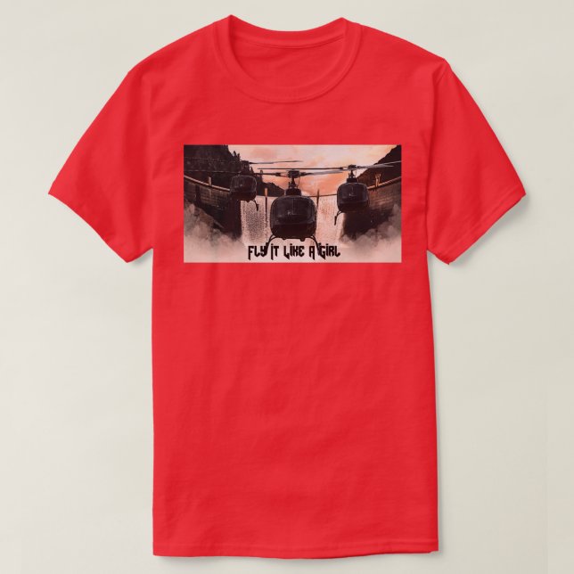 Camiseta Volar como un chica (Diseño del anverso)