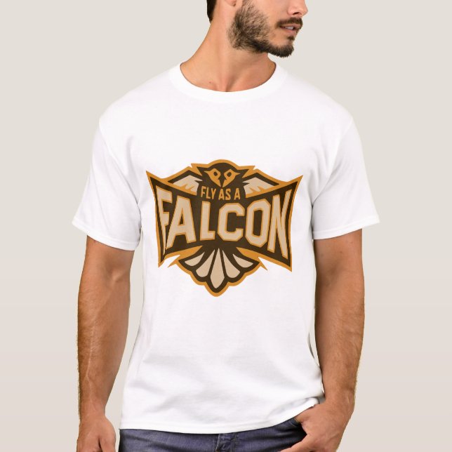 Camiseta Volar como un Halcón Sepia (Anverso)