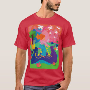 Camiseta volar en bicicleta