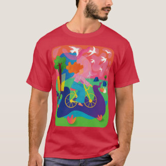 Camiseta volar en bicicleta