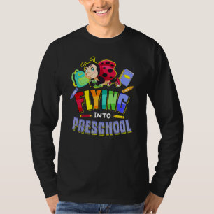 Camiseta Volar en la ladybug de preescolar de vuelta a la e