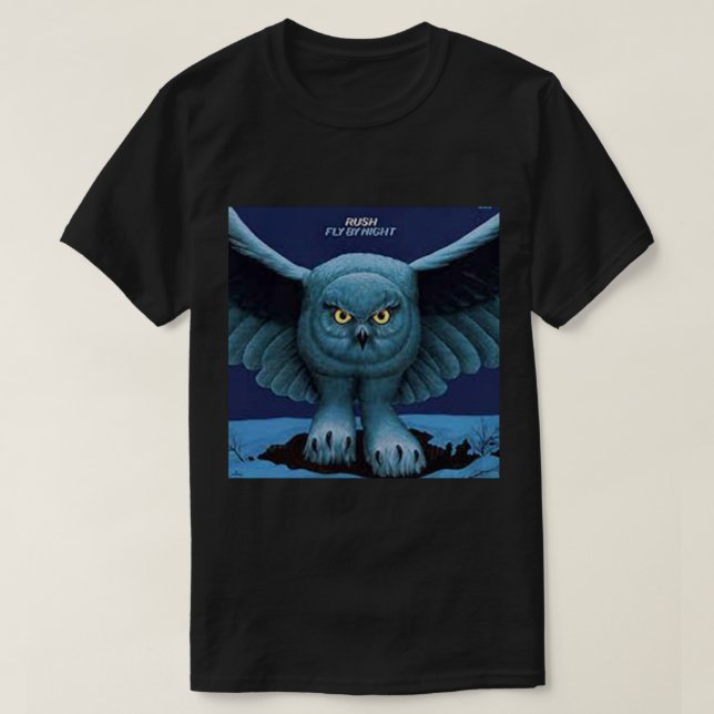 Camiseta volar por búho nocturno (Diseño del anverso)