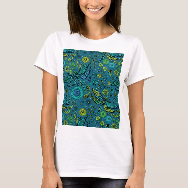 Camiseta Volar, volar libélula  (Anverso)