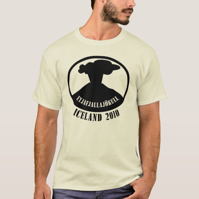 Camiseta Volcán 2010 de Islandia (Anverso)