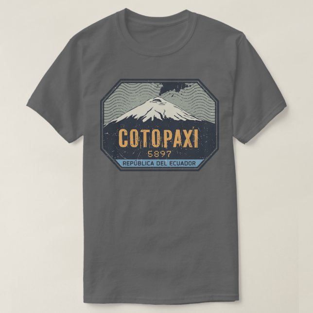 Camiseta Volcán Cotopaxi Ecuador (Diseño del anverso)