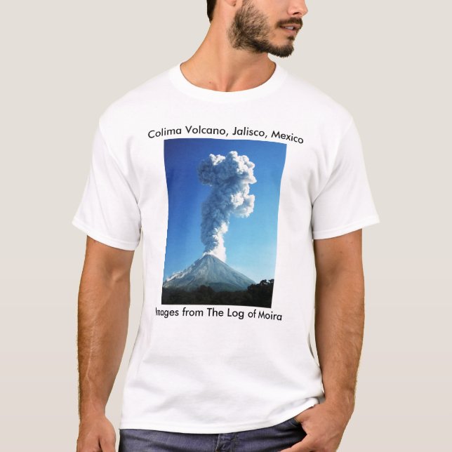 Camiseta Volcán de Colima, Jalisco, México (Anverso)