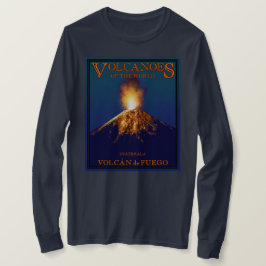 Camiseta Volcán de Fuego Guatemala Larga Funda