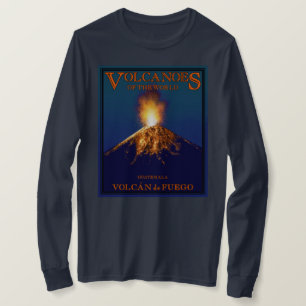 Camiseta Volcán de Fuego Guatemala Manga Larga