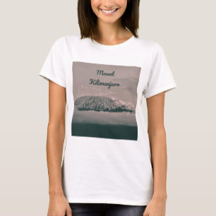 Camiseta Volcán de nieve Monte Kilimanjaro en Tanzania Áfri