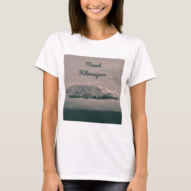 Camiseta Volcán de nieve Monte Kilimanjaro en Tanzania Áfri (Anverso)