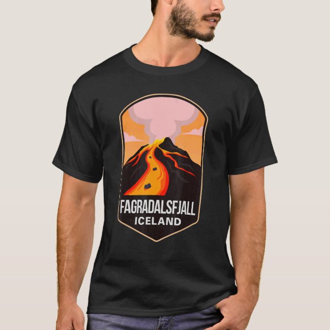 Camiseta Volcán Fgradalsfjall 2022 Erupted Icela (Anverso)