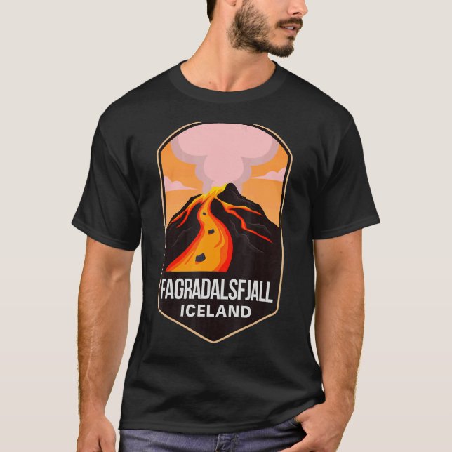 Camiseta Volcán Fgradalsfjall 2022 Erupted Icela (Anverso)
