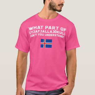 Camiseta Volcán gracioso Islandia
